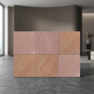Modern Natural Sandstone Patio <b>Paving</b> <b>Stones</b> | Machine Cut Sandblasted Calibrated Sandstone Slabs for Exterior Flooring - Product Image 6