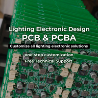 Lámpara de Pared Personalizada con Panel de Control de Perilla, Solución de Componentes Electrónicos para Iluminación, Diseño y Desarrollo de PCBA, Fabricante
