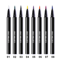 Logo Personnalisé Cosmétiques Maquillage Professionnel Noir Eye Liner Stylo Marque Privée Eyeliners Yeux Crayon Eyeliner Liquide Imperméable