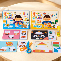 Ensemble de ciseaux pour la découpe de papier Montessori pour l'éducation précoce des enfants, kit de compétences DIY, artisanat, apprentissage STEM pour tout-petits, jouet cadeau