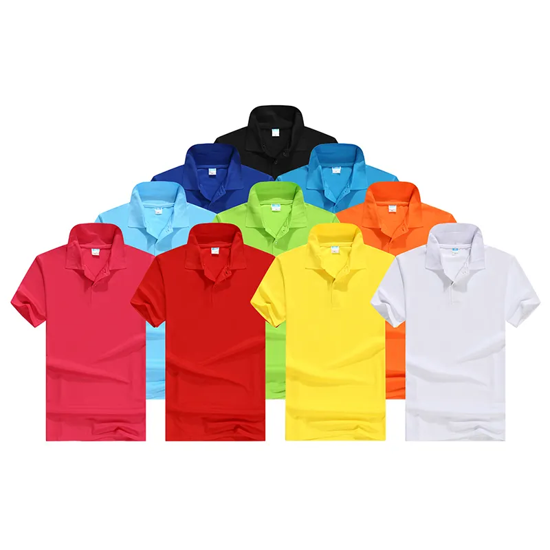 Factory supply custom solid color blank T-shirts, for men's business ordinary Polo T-shirts cheap t-shirts