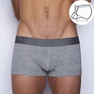 Calzoncillos Bóxer Clásicos de Algodón para Hombre, Color Liso, Cómodos y Sexys, con Anillo Interior - Product Image 1