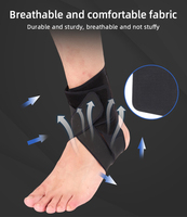 Attelle orthopédique pour le pied avec logo personnalisé, en néoprène, compression améliorée, attelle réglable en coton et nylon, protection de la cheville