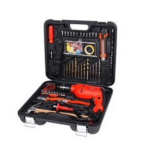 Juego de herramientas de taladro percutor de 13 mm, 88 piezas, herramientas eléctricas inalámbricas para mantenimiento del hogar, estuche rígido de almacenamiento - Product Image 2