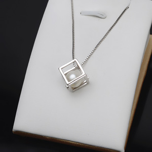 Pendentif cube magique de bonheur en argent S925, ouvrable, non poreux, perle DIY 8,3-8,5, porte-accessoires pour bijoux féminins 825 - Product Image 3