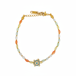 Bracelet en cristal de mode avec œil maléfique, accessoires élégants en cristal - Product Image 2