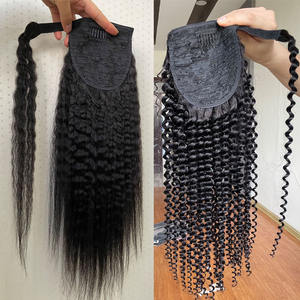 LDM批发巴西生发厂马尾辫加长包扎长直马尾辫人发 - Product Image 2