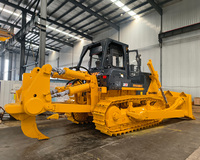 Bulldozer sur chenilles de 37 tonnes, 257 kW, avec ripper à 3 dents, performances de travail sur pentes fortes, chaussures de chenilles résistantes aux chocs