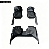 Accessoires intérieurs de voiture durables, imperméables, non toxiques, personnalisés, tapis de sol, tableau de bord, tapis de voiture 5D en TPE pour BT-50 2006-2015