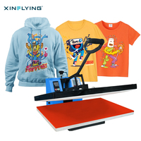 Prix bon marché A3 38*38CM Machines de presse à chaud à plat manuel pour T-shirt et imprimante