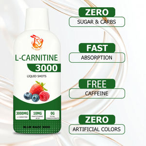 Líquido Oral de L-Carnitina para Mejorar la Recuperación, Sabor a Bayas Mixtas, Mejora el Rendimiento en el Ejercicio, Bebida Energética Líquida - Product Image 5
