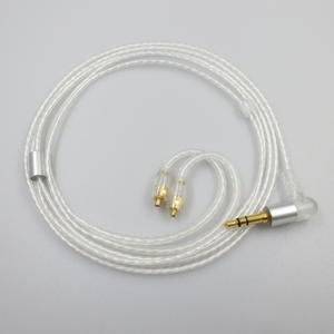 ความยาว1.2M MMCX ลวดชุบเงินเหมาะสำหรับ <span class=keywords><strong>Shure</strong></span> <span class=keywords><strong>SE215</strong></span> SE315 425 SE535 846สายเคเบิลอัพเกรด3.5มม. เป็น MMCX - Product Image 3