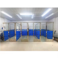 Meilleures ventes : Niche pour chien robuste et respirante en acier inoxydable, pour usage intérieur, avec porte sécurisée, idéale pour animaleries, direct usine