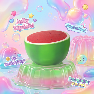 Jouets anti-stress en forme de pastèque géante, à récupération lente, en PU, fournis directement par l'usine - Product Image 1