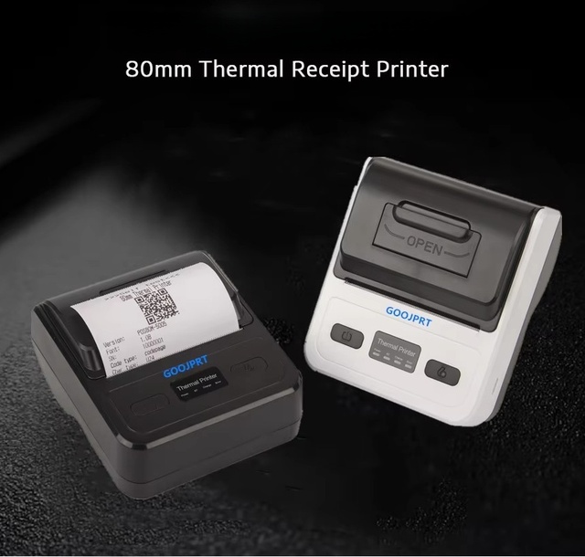 2600mAh 7.4V Lithium-ion Battery Mini Portable Pocket Thermal 80mm 3 Inch Shipping Label Maker Sticker Printer Wireless