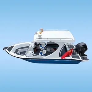 New design 580 Without outboard engine jet speed boat powered fishing vessel with certificate aluminium leisure yacht for sea