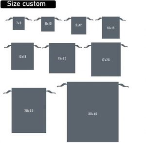 Sac à dos personnalisé en satin avec cordon de serrage et logo, sac anti-poussière pour sacs à main, sac de rangement personnalisable, sacs cadeaux, emballage de mariage - Product Image 6
