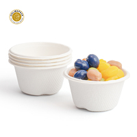 OOLIMAPACK Tasse à sauce blanche en fibre de canne à sucre biodégradable de nouvelle conception