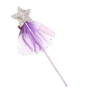 1 varita de hada con forma de estrella de cinco puntas <span class=keywords><strong>para</strong></span> niños, con lentejuelas, regalo de princesa <span class=keywords><strong>para</strong></span> fiesta de ángeles, 3 colores - Varita de ángel <span class=keywords><strong>para</strong></span> disfraz infantil - Product Image 4