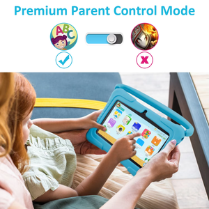 Tablette pour enfants de 7 pouces avec contrôle parental et fonctions anti-tremblement à double caméra, idéale pour l'apprentissage des tout-petits. - Product Image 4
