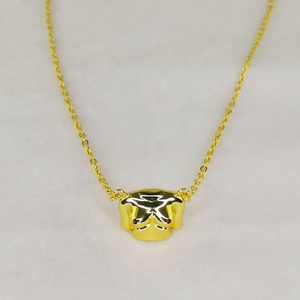 Collar de alta calidad chapado en oro de 18K, joyería de latón, parte del cuerpo, pecho 3D, personalidad de moda, P213198 - Product Image 6
