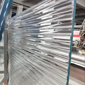 Ultra claro transparente bajo hierro 4mm-12mm decorativo templado acanalado caña Moru onda ranura vidrio/arte gráfico texturizado vidrio - Product Image 4