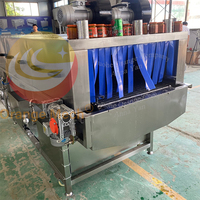 Pasteurisateur tunnel continu commercial de petite taille pour usine, équipement automatique de pasteurisation de boissons pour jus de fruits et yaourts