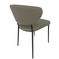 Chaise en forme d'oeuf pour Restaurant, siège de Restaurant authentique, Structure métallique, en cuir, salle à manger