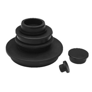 Tapón de drenaje de silicona negro, tapa de sellado impermeable y a prueba de polvo de 1,5 pulgadas de diámetro para fregaderos y desagües, ajuste por compresión, minimalista - Product Image 3
