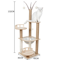 Arbre à chat multi-niveaux populaire Zturn ZT LEO0104 avec poteaux à gratter, condo en peluche pour chat, mobilier pour animaux de compagnie pour chats d'intérieur