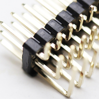 Conector de Ángulo Recto de Triple Fila, Espaciado Estándar de 2.54 mm, Altura de 2.5 mm, Conector de Ángulo Recto de Triple Fila