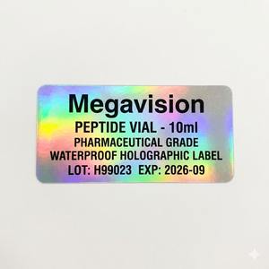 Etiquetas Personalizadas con Logotipo Impreso para Frascos Pequeños de Grado de Laboratorio, Etiquetas Adhesivas en Rollo para Botellas con Logotipo Privado - Product Image 2