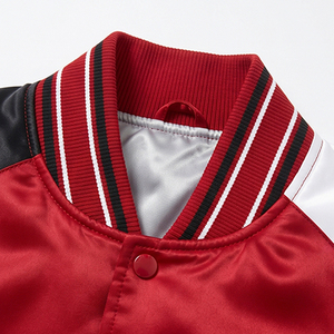Chaqueta de Satén Personalizada al por Mayor, Chaqueta de Invierno Cortavientos con Logotipo Personalizado, Chaqueta Casual de Satén para Hombre - Product Image 4