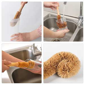 Cepillo de limpieza multifuncional al por mayor con botella para limpieza de ranuras, diseño ergonómico para cocina - Product Image 5