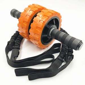 Roue abdominale robuste avec corde élastique de 95 cm pour l'exercice physique et le remodelage corporel - Product Image 2