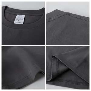 เสื้อยืดคอกลมทรงหลวมแบบตัดเย็บ OEM/ODM น้ำหนัก 230 กรัม แขนเสื้อแบบดรอปโชว์เดอร์ ลายกราฟฟิตี เสื้อยืดเปล่าเรียบๆ เสื้อยืดกีฬา แขนสั้น - Product Image 2