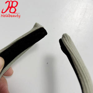 الجيش الأخضر والكريم المصنوعة يدويا غطاء القطن ربط رباط الرأس أسلوب بسيط بلون واحد متماسكة اكسسوارات الشعر النسائية - Product Image 4