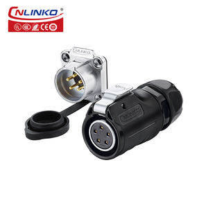 Nlinko lp20 תעשייתי 3pin 5pin 5pin מחבר כבל חשמל נקבה שקע מחבר כבל 1/4 <span class=keywords><strong>bayonet</strong></span> ip68 עמיד למים מחבר - Product Image 2