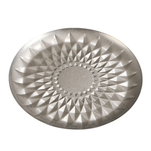 Chef Meis Stainless Steel Round Fruit Plate 300 Series 2B Finish Hotel Business Dining Tray - Product Image 1