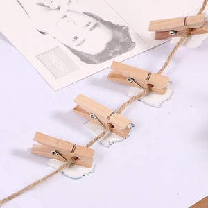 Bán buôn tùy chỉnh mini treo Craft Owl Màu văn phòng giấy ảnh gỗ tự nhiên trang trí Clip bằng gỗ - Product Image 4