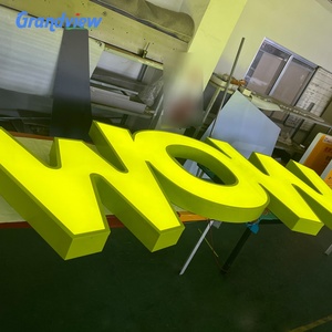 Lettres en acrylique 3D lumineuses personnalisées, étanches, pour publicité extérieure, logo d'entreprise, <span class=keywords><strong>transformateur</strong></span> de lumière néon pour parc - Product Image 2