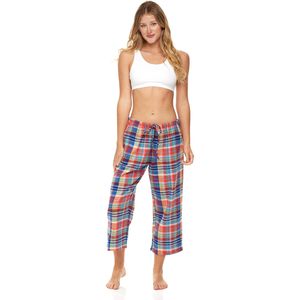 FOXA Pantalon capri en flanelle de coton pour femme, doux et respirant, vêtements de nuit - Product Image 2