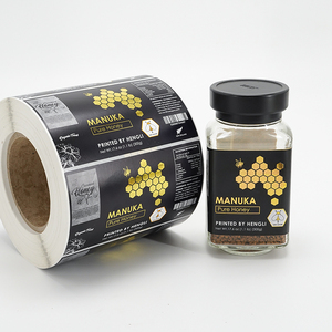 Etiquetas Adhesivas Impermeables de Vinilo para Botellas de Miel, Etiquetas Personalizadas con Logotipo de Alimentos para Sellado de Frascos y Recipientes - Product Image 2