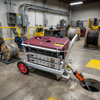 Machine de pose de fibres optiques, tracteur de câbles automatique 7,5 kW pour tirer les câbles et les tiges de guidage en fibre de verre