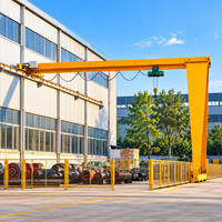 Grue portique semi-élevante de 10 tonnes à télécommande sans fil avec chariot d'extrémité pour atelier d'assemblage