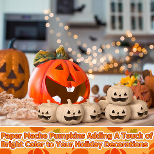 12 Pezzi di Zucche in Cartapesta 3D Ecologiche e Biodegradabili Certificate FSC, Non Finite, da Dipingere e <span class=keywords><strong>Decorare</strong></span> per <span class=keywords><strong>Halloween</strong></span> - Product Image 5