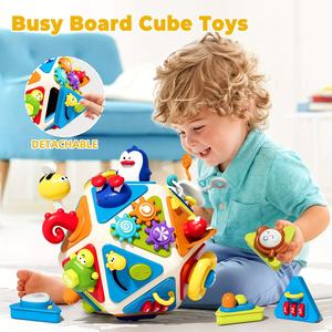 Nouvelle planche d'activités Montessori 20 en 1, cube d'activités pour enfants, jouets pour bébés, activités pour tout-petits, jouets d'éveil, planche d'activités Montessori - Product Image 2