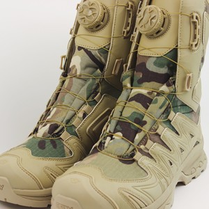 Bottes tactiques à lacets rapides TSB1 pour hommes, système BOA, noires, pour le travail, la sécurité, la patrouille, la randonnée, la chasse, antidérapantes, durables - Product Image 4