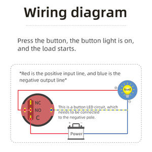 UL CE RoHS 16mm Ring Beleuchteter Momentsc halter Verriegelung schalter Rot Grün Blau Lampe 12V Metall druckknopf für Bedienfeld - Product Image 5
