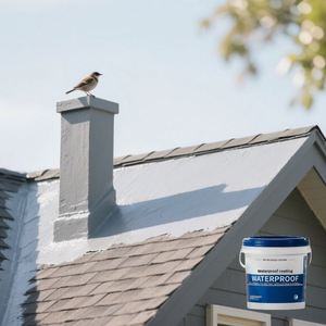 Revêtement d'étanchéité acrylique écologique et imperméable pour réparation des fuites, mastic économique pour murs et toitures, couleurs personnalisées, applicateur pour béton - Product Image 2